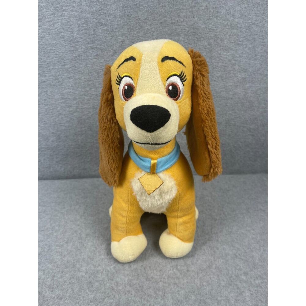 Disney Store Lady & the Tramp Plush Stuffed Animal 12" Dog